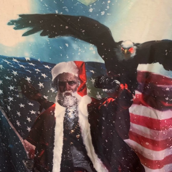 ShirtwasCash American Santa M Graphic Tee - Picture 3 of 6